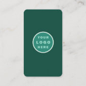 Lotus Social Media Scannable QR Code Verticaal Visitekaartje (Achterkant)