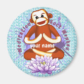 Lotus Sock Monkey Magneet (Voorkant)