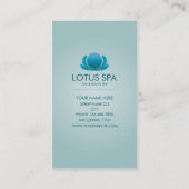 LOTUS SPA BLUE VISITEKAARTJE (Achterkant)