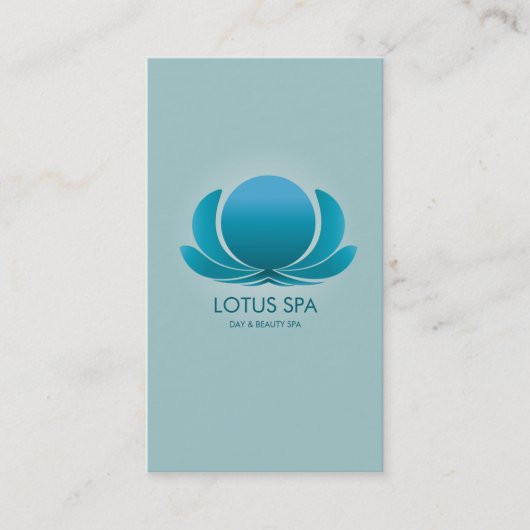 LOTUS SPA BLUE VISITEKAARTJE (Voorkant)