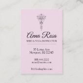 *~* Lotus Sparkle Tribal Healing Rays Reiki Visitekaartje (Achterkant)