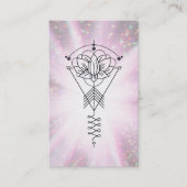 *~* Lotus Sparkle Tribal Healing Reiki Rays Visitekaartje (Voorkant)