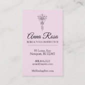 *~* Lotus Sparkle Tribal Healing Reiki Rays Visitekaartje (Achterkant)