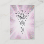 *~* Lotus Sparkle Tribal Rays Healing Reiki Visitekaartje (Voorkant)