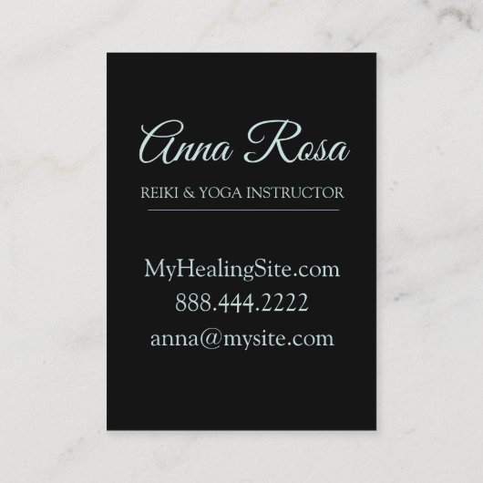 *~* Lotus Stars Mon Sacred Symbool to Nirvana Visitekaartje (Achterkant)