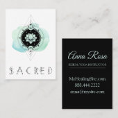 *~* Lotus Stars Mon Sacred Symbool to Nirvana Visitekaartje (Voorkant / Achterkant)