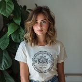 Lotus stijl kant ontwerp t-shirt