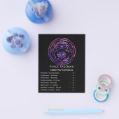 Lotus-stilheid | Paarse Mandala-ontwerp Flyer (Enkel)