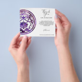 Lotus-stilheid | Paarse Mandala-ontwerp Flyer (Hand)
