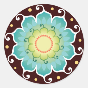 Lotus stralende Stickers