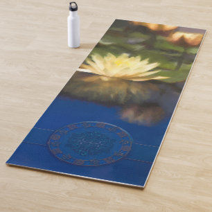 LOTUS-STROOMWEERGAVE VAN DE PERFECTIE YOGAMAT