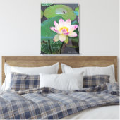 Lotus "Suihiren" Canvas Afdruk (Insitu (Slaapkamer))