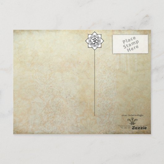 Lotus Sutra Briefkaart (Achterkant)