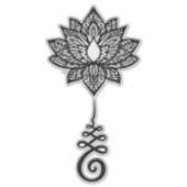 Lotus Swirl Sticker (Voorkant)