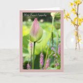 Lotus sympathcard kaart (Gele Bloem)