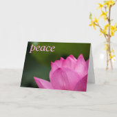 Lotus Sympathy Card Kaart (Gele Bloem)