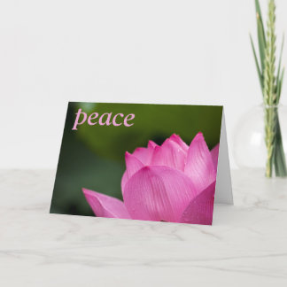 Lotus Sympathy Card Kaart