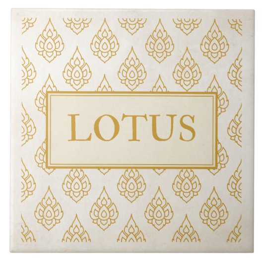 Lotus-tegel Tegeltje (Voorkant)