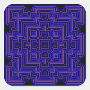 Lotus Tegel Vierkante Sticker