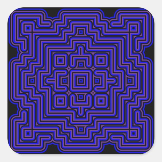 Lotus Tegel Vierkante Sticker (Voorkant)