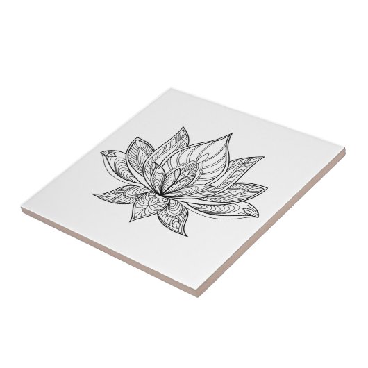 Lotus Tegeltje (Zijkant)