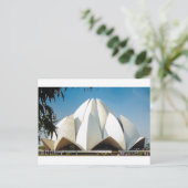 Lotus Temple Briefkaart (Staand voorkant)