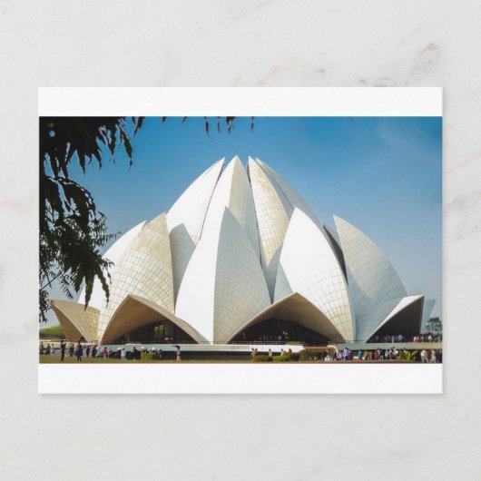 Lotus Temple Briefkaart (Voorkant)