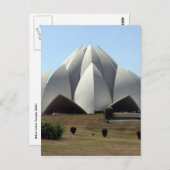 lotus temple delhi briefkaart (Voorkant / Achterkant)