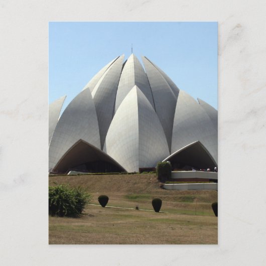 lotus temple delhi briefkaart (Voorkant)