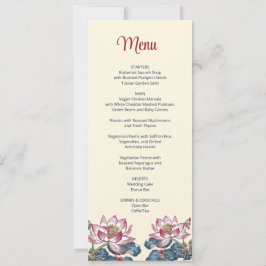 Lotus Tibetaanse kunst stijl bruiloft Kaart