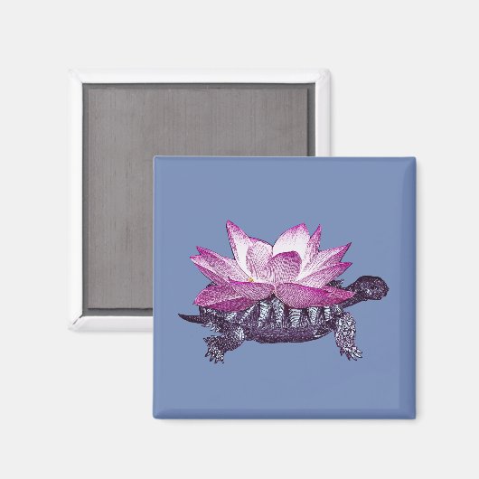 Lotus Turtle Magnet (Voorkant / Achterkant)
