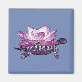 Lotus Turtle Magnet (Voorkant)