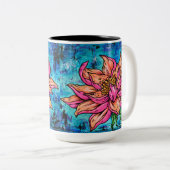 Lotus Tweekleurige Koffiemok (Voorkant rechts)