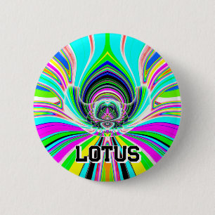 LOTUS (u kunt het woord wijzigen) Ronde Button 5,7 Cm