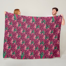Lotus-uitdrukking 2 fleece deken
