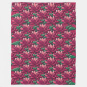 Lotus-uitdrukking 2 fleece deken (Voorkant)