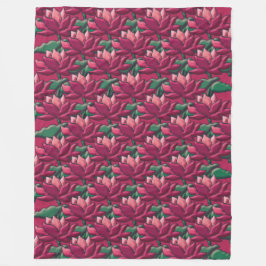 Lotus-uitdrukking 2 fleece deken