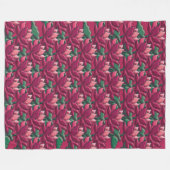 Lotus-uitdrukking 2 fleece deken (Voorkant (Horizontaal))
