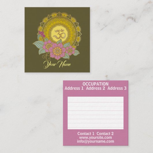 Lotus van het OM - Visitekaartje (Voorkant / Achterkant)