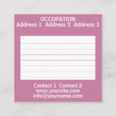 Lotus van het OM - Visitekaartje (Achterkant)