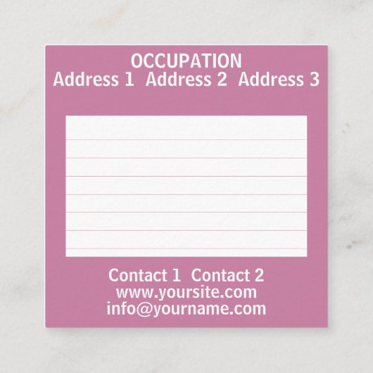 Lotus van het OM - Visitekaartje (Achterkant)