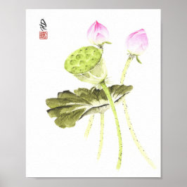 Lotus van stille dageraad poster