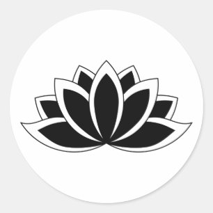 Lotus-ventilator blokkeren ronde sticker