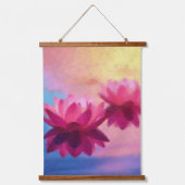 Lotus Vibrant Hangend Wandkleed (Voorkant)