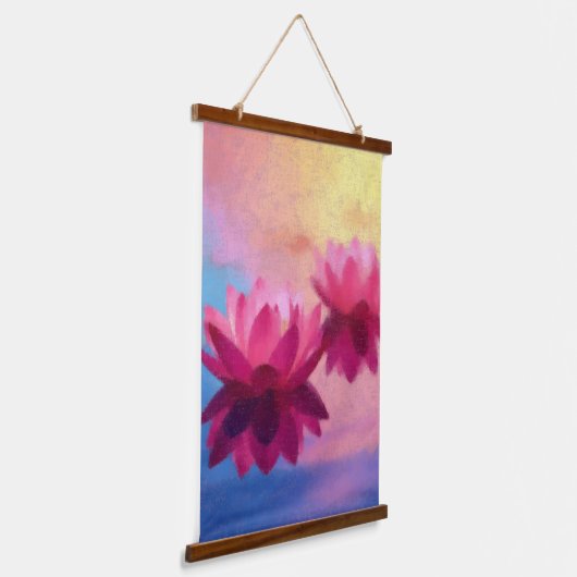 Lotus Vibrant Hangend Wandkleed (Gebogen)