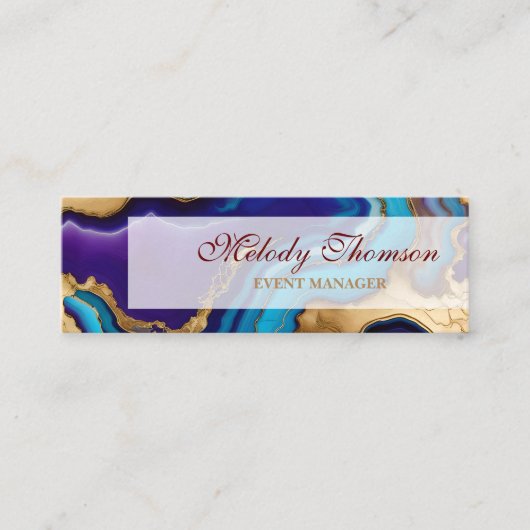 Lotus, Visitekaartje, Afmeting: Mini, 7,6 cm x 2,5 Mini Visitekaartje (Voorkant)