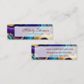 Lotus, Visitekaartje, Afmeting: Mini, 7,6 cm x 2,5 Mini Visitekaartje (Voorkant / Achterkant)