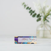 Lotus, Visitekaartje, Afmeting: Mini, 7,6 cm x 2,5 Mini Visitekaartje (Staand voorkant)