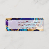 Lotus, Visitekaartje, Afmeting: Mini, 7,6 cm x 2,5 Mini Visitekaartje (Achterkant)