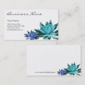 Lotus Visitekaartje (blauw) (Voorkant / Achterkant)